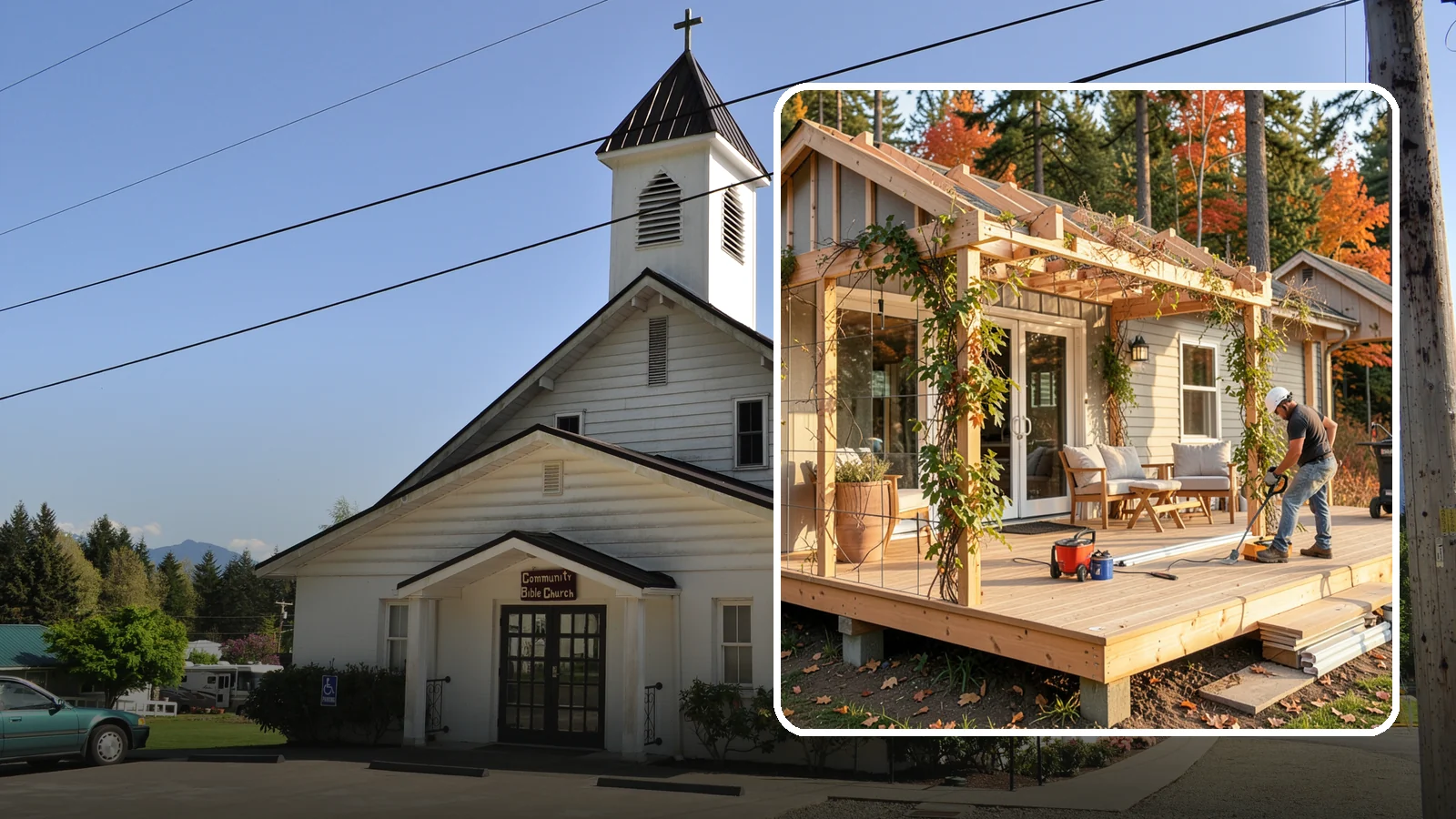 Trellis Construction in Concrete, Skagit County, WA - A sturdy custom trellis that supports climbing plants and adds architectural texture to your outdoor space.