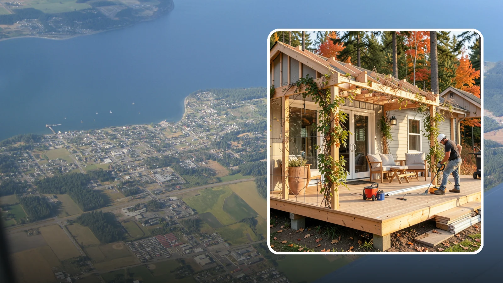 Trellis Construction in Coupeville, Island County, WA - A sturdy custom trellis that supports climbing plants and adds architectural texture to your outdoor space.