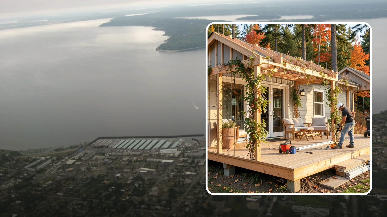 Trellis Construction in Des Moines, King County, WA - A sturdy custom trellis that supports climbing plants and adds architectural texture to your outdoor space.