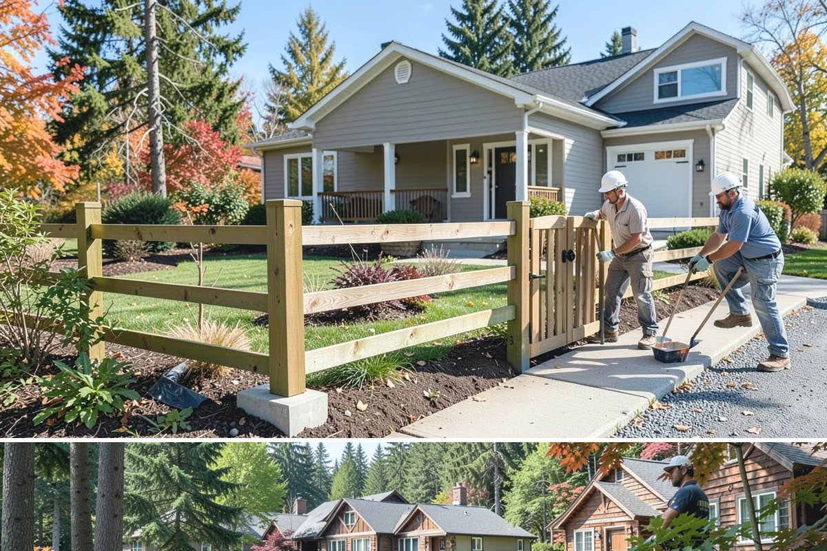 Trellis Construction in Edgewood, Pierce County, WA - Early-season installation gives finishes time to set before spring planting takes hold.