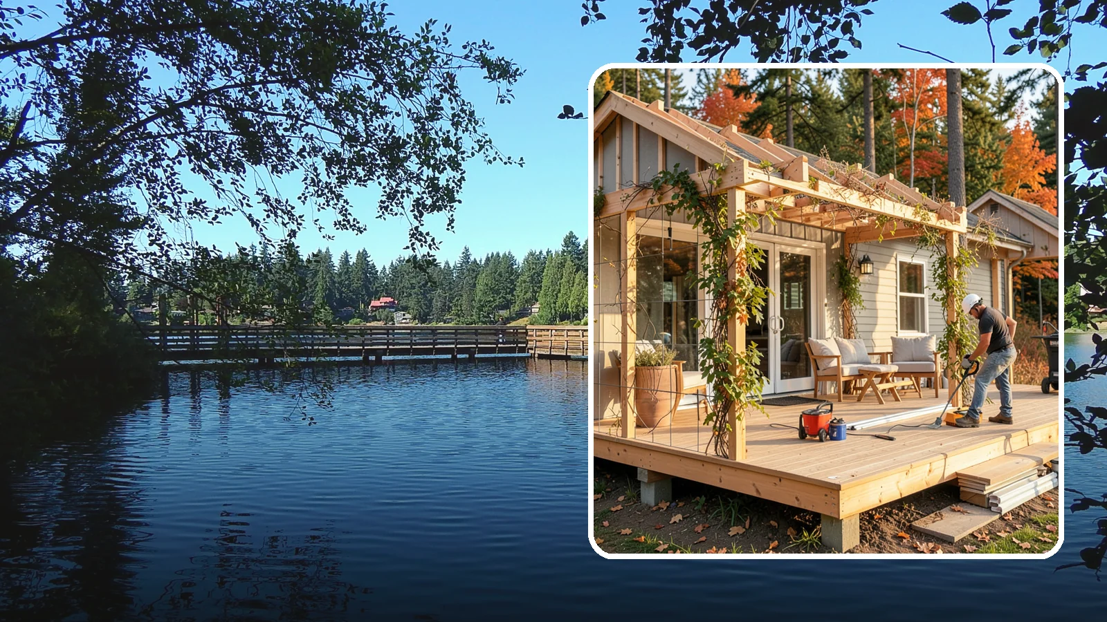 Trellis Construction in Federal Way, King County, WA - A sturdy custom trellis that supports climbing plants and adds architectural texture to your outdoor space.