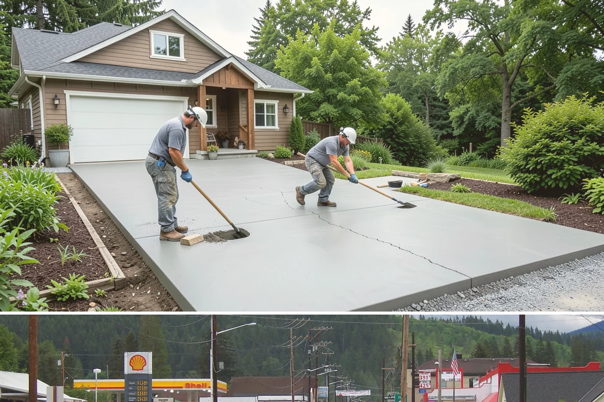 Trellis Construction in Granite Falls, Snohomish County, WA - Early-season installation gives finishes time to set before spring planting takes hold.