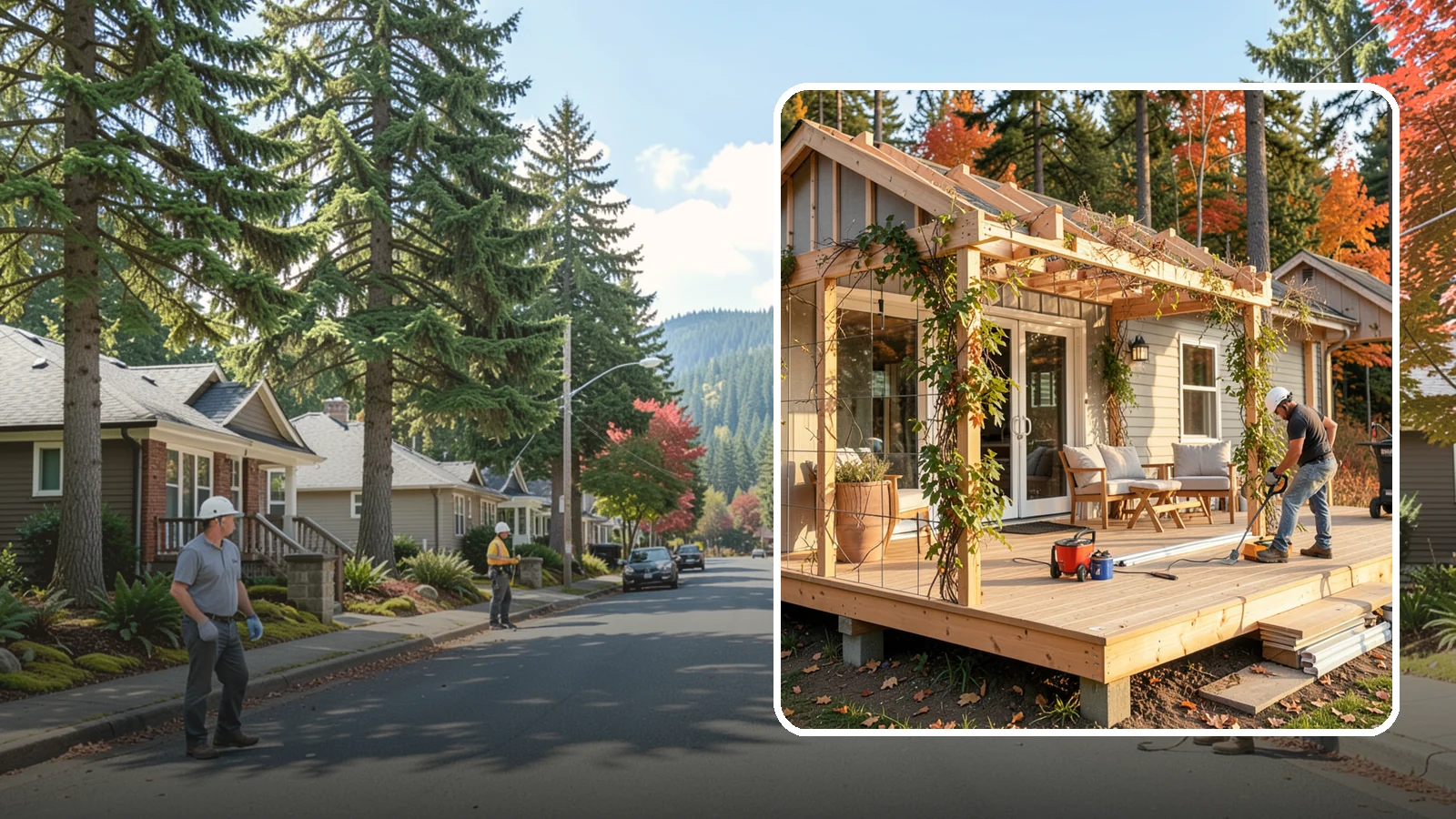 Trellis Construction in Hunts Point, King County, WA - A sturdy custom trellis that supports climbing plants and adds architectural texture to your outdoor space.