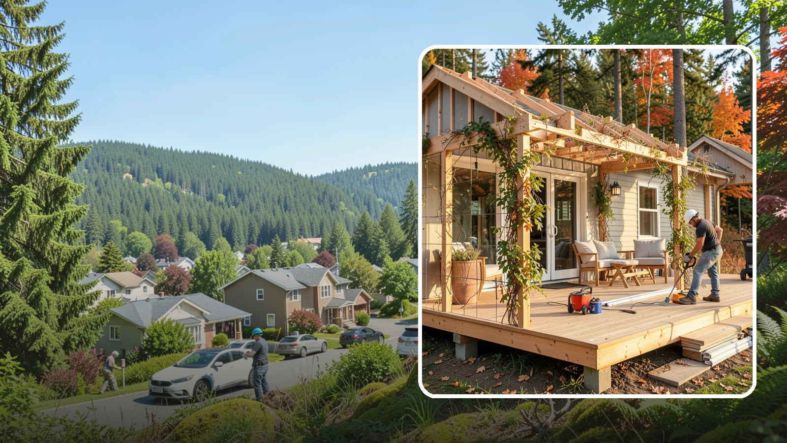 Trellis Construction in Index, Snohomish County, WA - A sturdy custom trellis that supports climbing plants and adds architectural texture to your outdoor space.