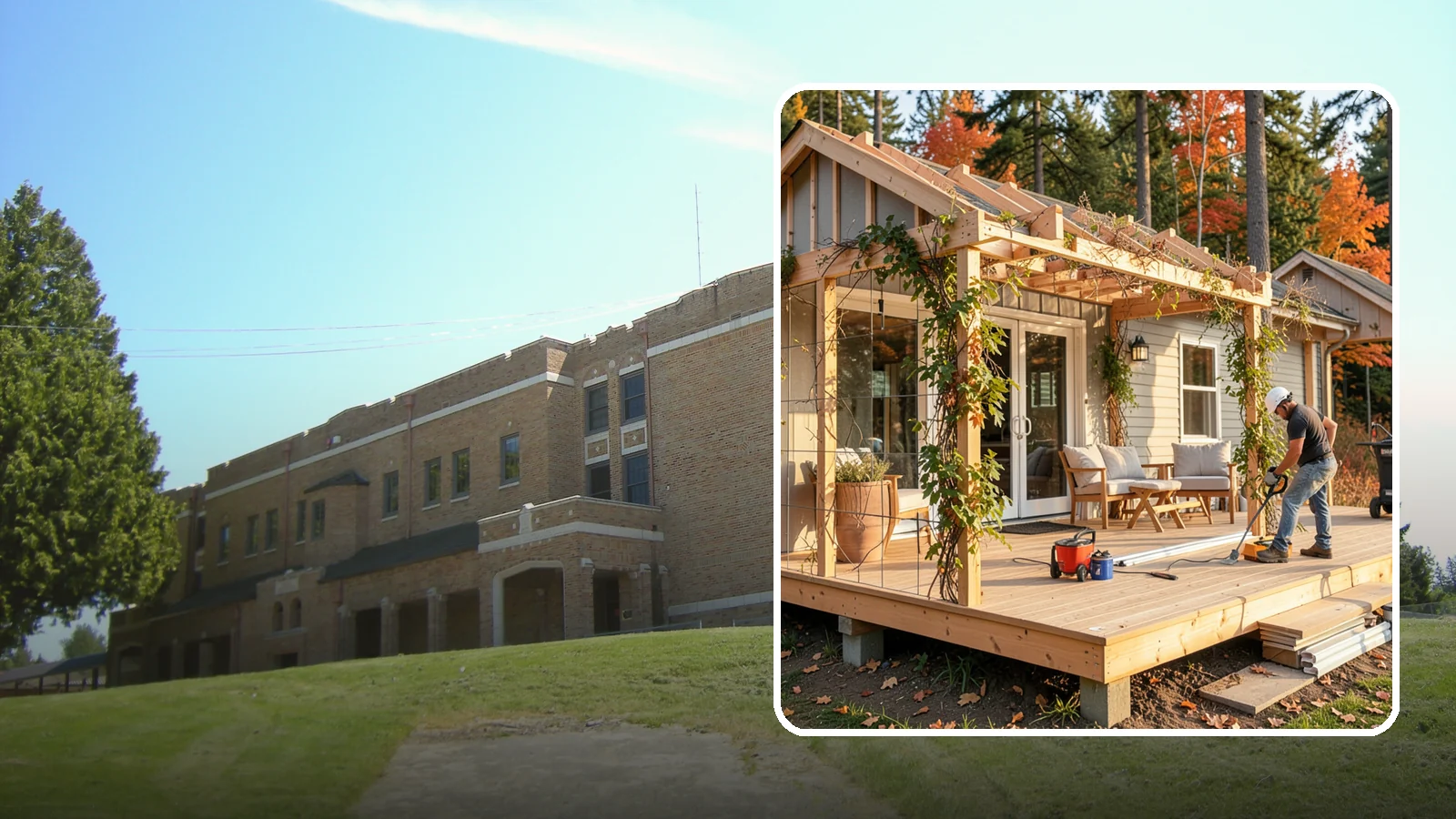 Trellis Construction in Maple Valley, King County, WA - A sturdy custom trellis that supports climbing plants and adds architectural texture to your outdoor space.