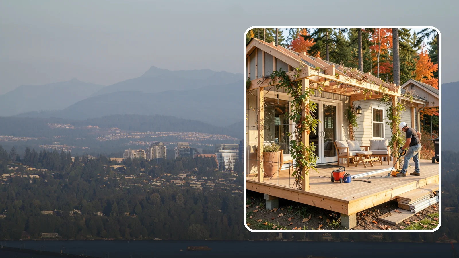 Trellis Construction in Medina, King County, WA - A sturdy custom trellis that supports climbing plants and adds architectural texture to your outdoor space.