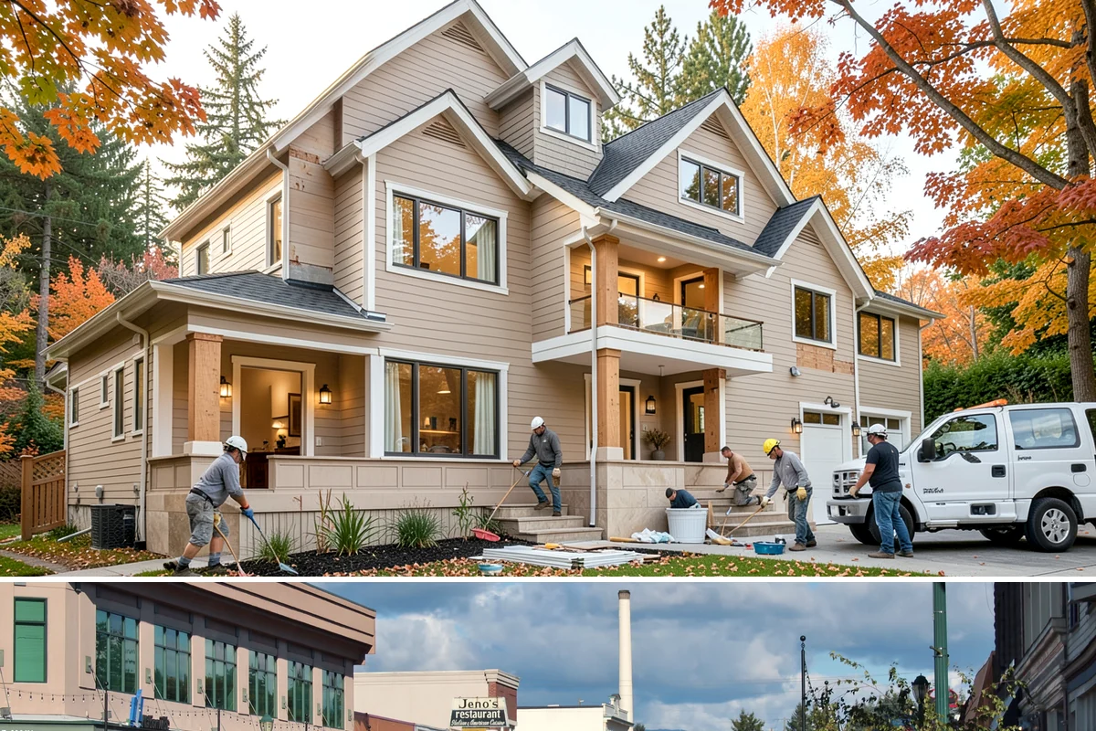 Trellis Construction in Monroe, Snohomish County, WA - Early-season installation gives finishes time to set before spring planting takes hold.