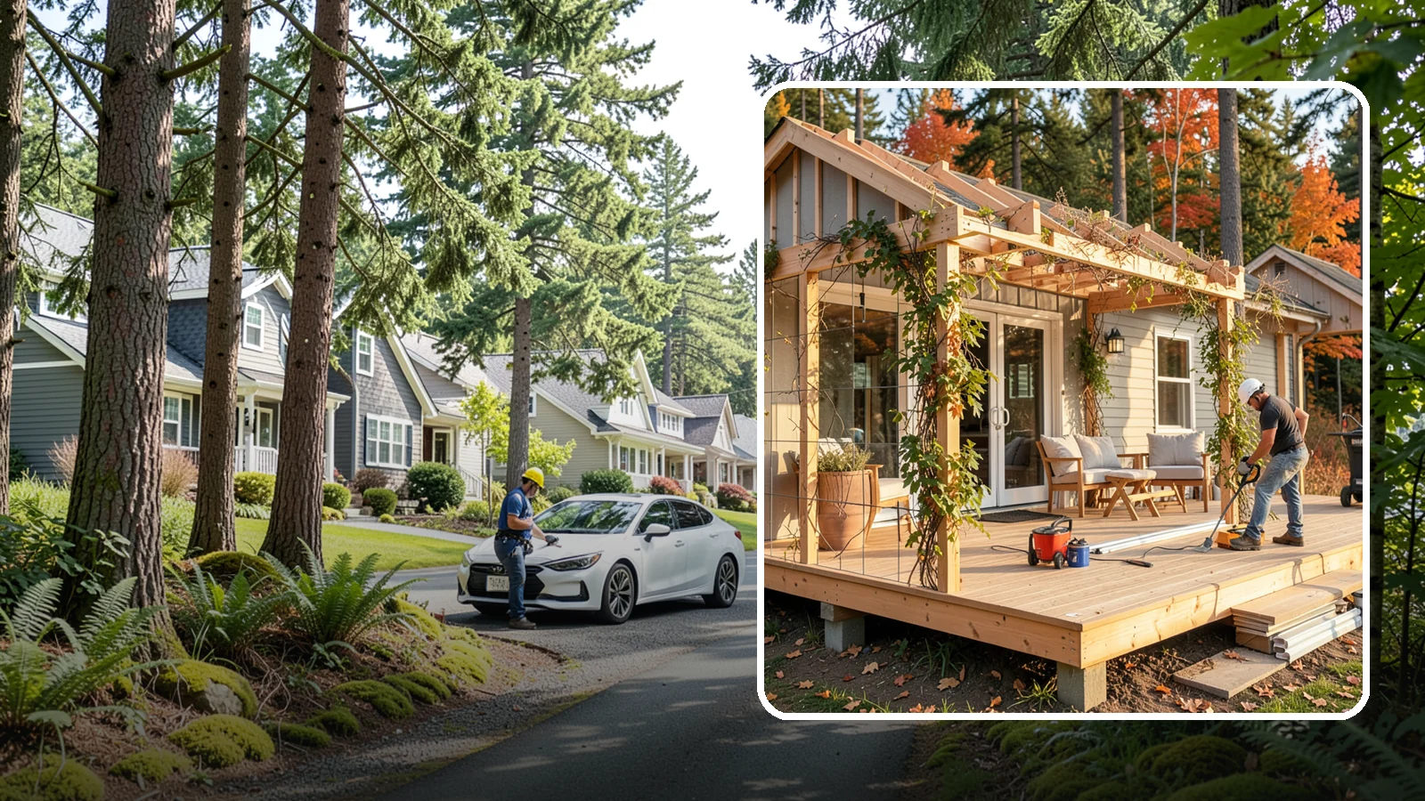 Trellis Construction in Normandy Park, King County, WA - A sturdy custom trellis that supports climbing plants and adds architectural texture to your outdoor space.