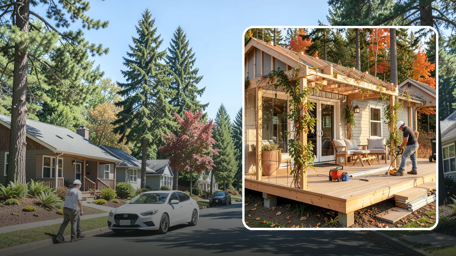 Trellis Construction in Orting, Pierce County, WA - A sturdy custom trellis that supports climbing plants and adds architectural texture to your outdoor space.
