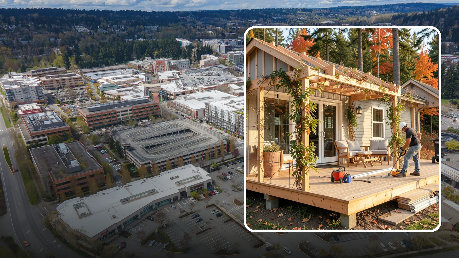 Trellis Construction in Redmond, King County, WA - A sturdy custom trellis that supports climbing plants and adds architectural texture to your outdoor space.