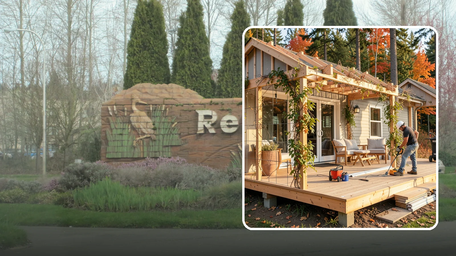 Trellis Construction in Renton, King County, WA - A sturdy custom trellis that supports climbing plants and adds architectural texture to your outdoor space.