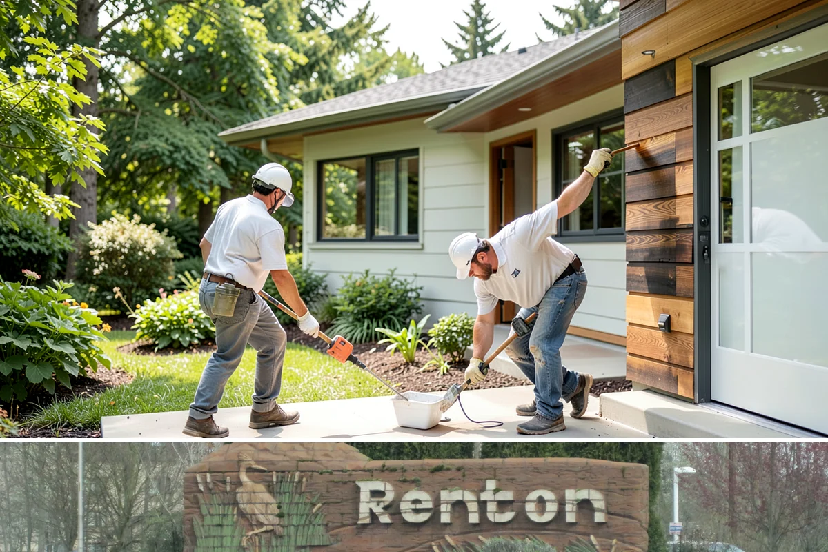 Trellis Construction in Renton, King County, WA - Early-season installation gives finishes time to set before spring planting takes hold.