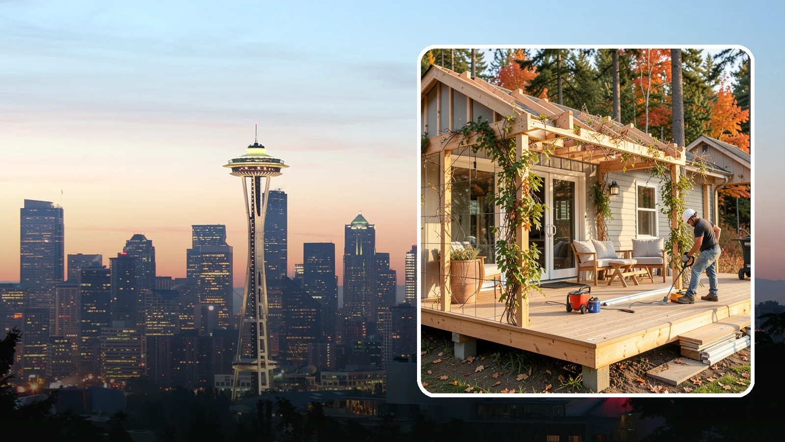 Trellis Construction in Seattle, King County, WA - A sturdy custom trellis that supports climbing plants and adds architectural texture to your outdoor space.