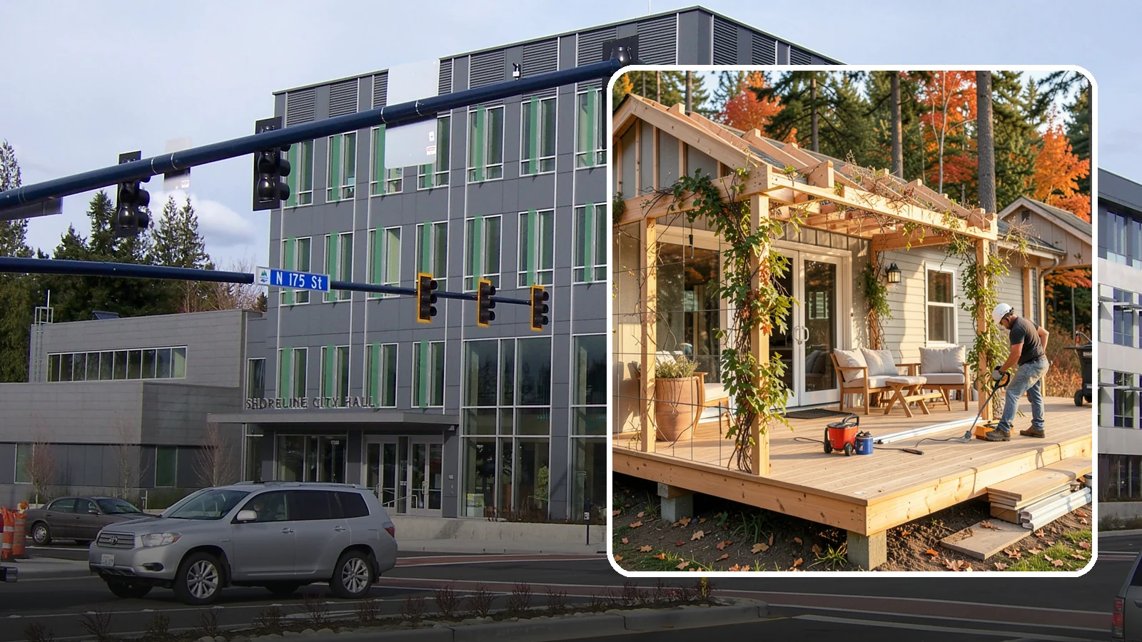 Trellis Construction in Shoreline, King County, WA - A sturdy custom trellis that supports climbing plants and adds architectural texture to your outdoor space.