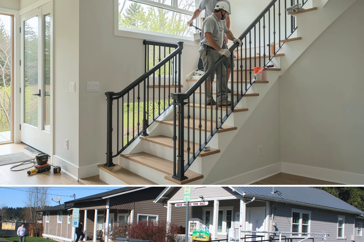 Trellis Construction in South Prairie, Pierce County, WA - Early-season installation gives finishes time to set before spring planting takes hold.
