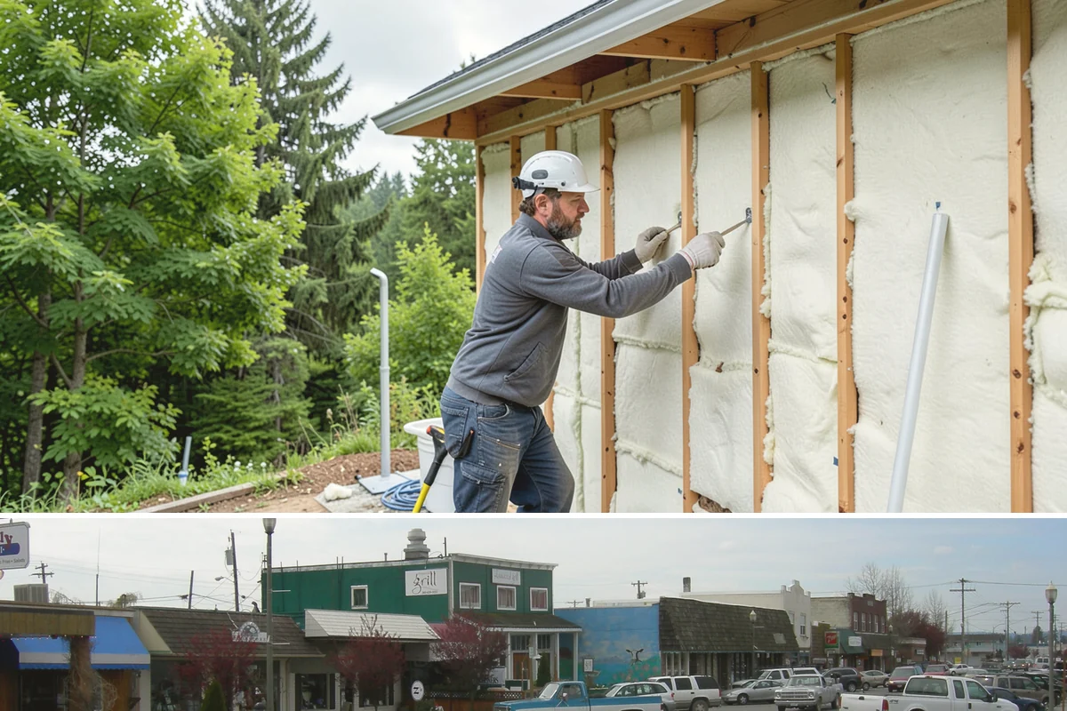 Trellis Construction in Stanwood, Snohomish County, WA - Early-season installation gives finishes time to set before spring planting takes hold.