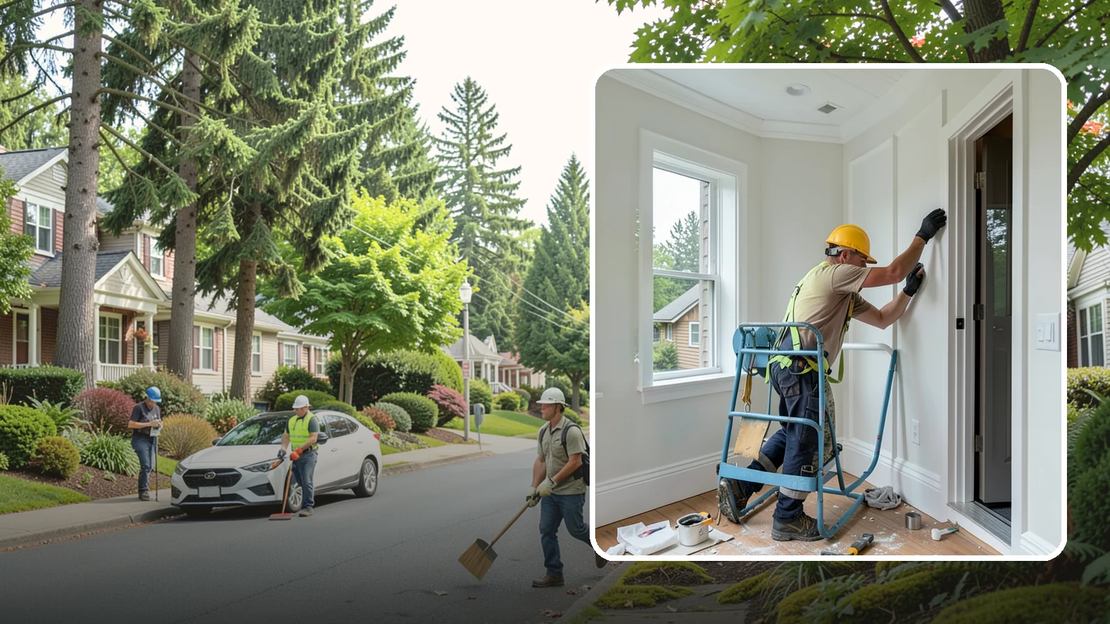 Trim Installation in Beaux Arts Village, King County, WA - Clean trim installation around doors, windows, floors, and ceilings that frames each room with a finished, intentional edge.