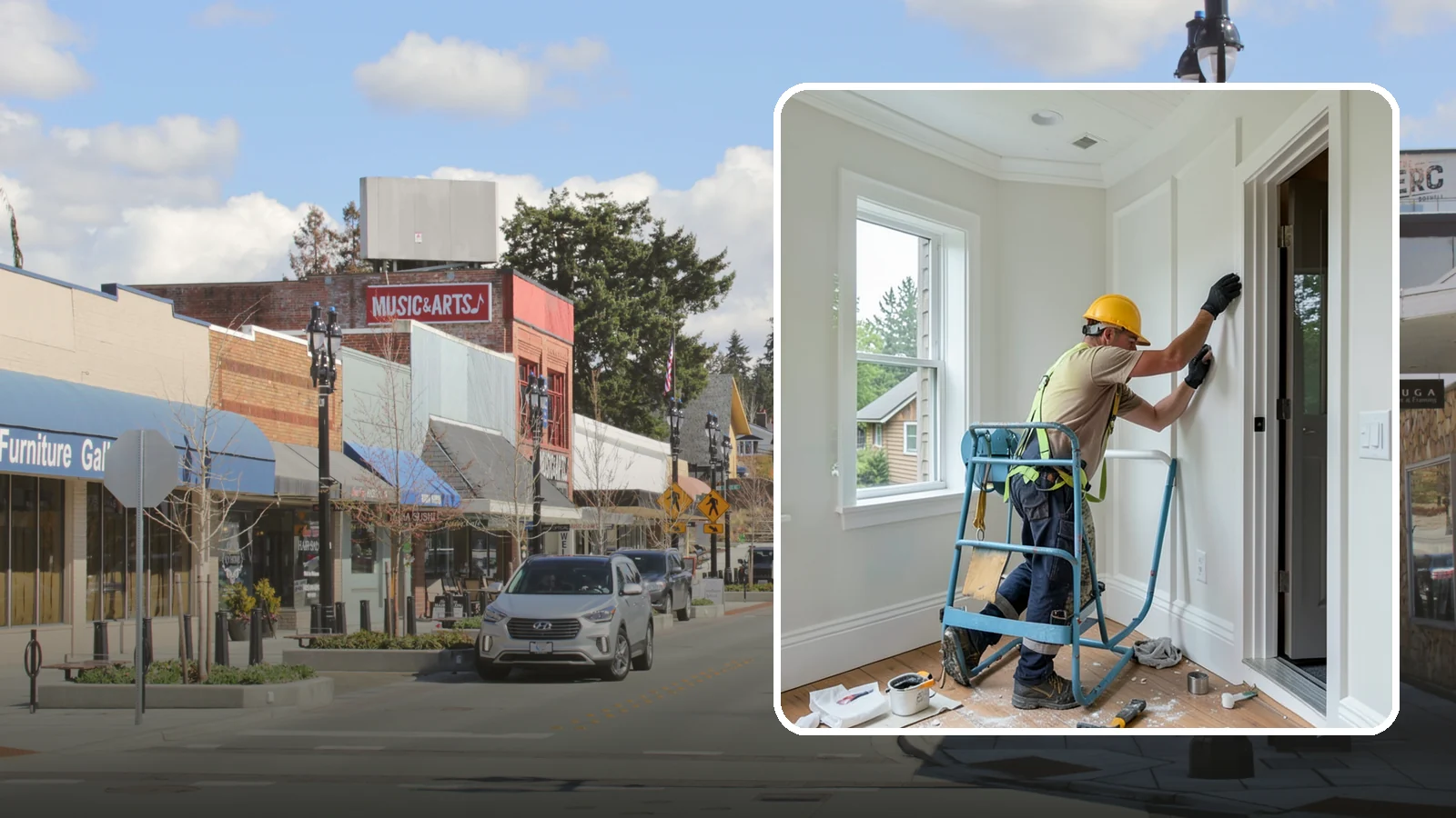 Trim Installation in Bothell, King County, WA - Clean trim installation around doors, windows, floors, and ceilings that frames each room with a finished, intentional edge.