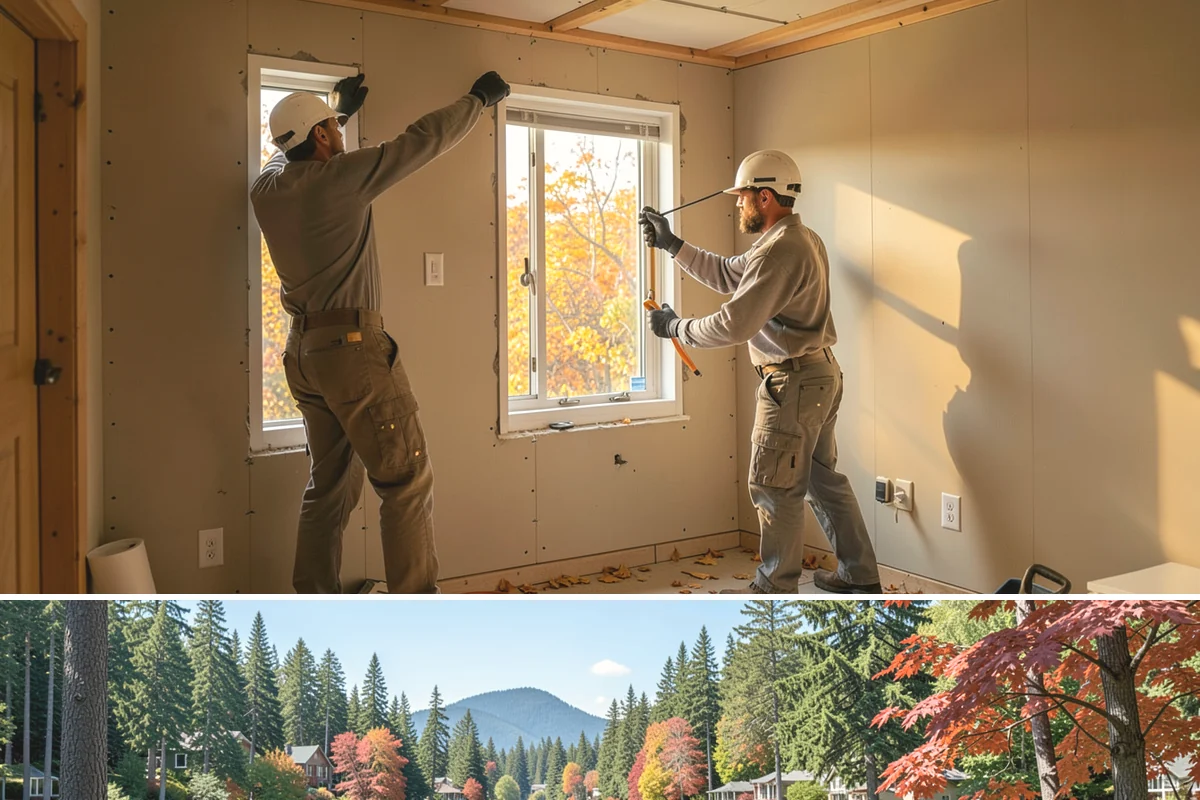 Trim Installation in Covington, King County, WA - Trim installation is an interior task that proceeds on schedule regardless of Western Washington rain, so it fits well into...
