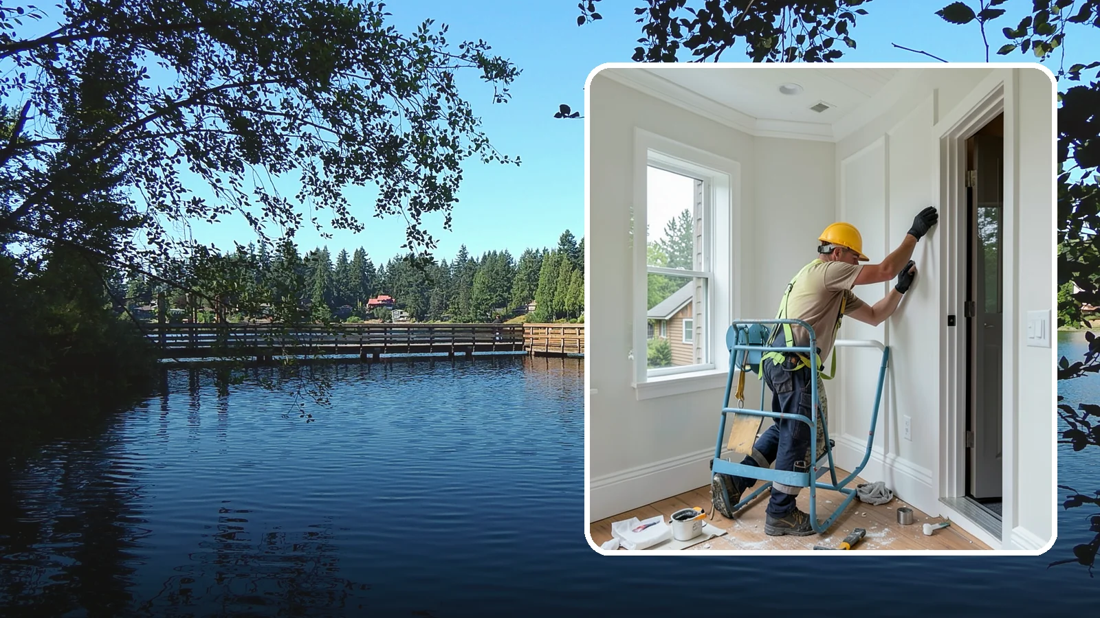Trim Installation in Federal Way, King County, WA - Clean trim installation around doors, windows, floors, and ceilings that frames each room with a finished, intentional edge.