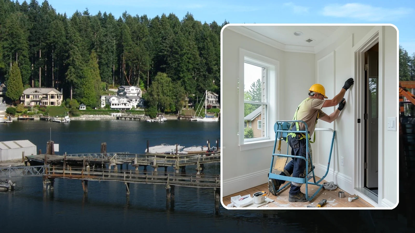 Trim Installation in Gig Harbor, Pierce County, WA - Clean trim installation around doors, windows, floors, and ceilings that frames each room with a finished, intentional edge.