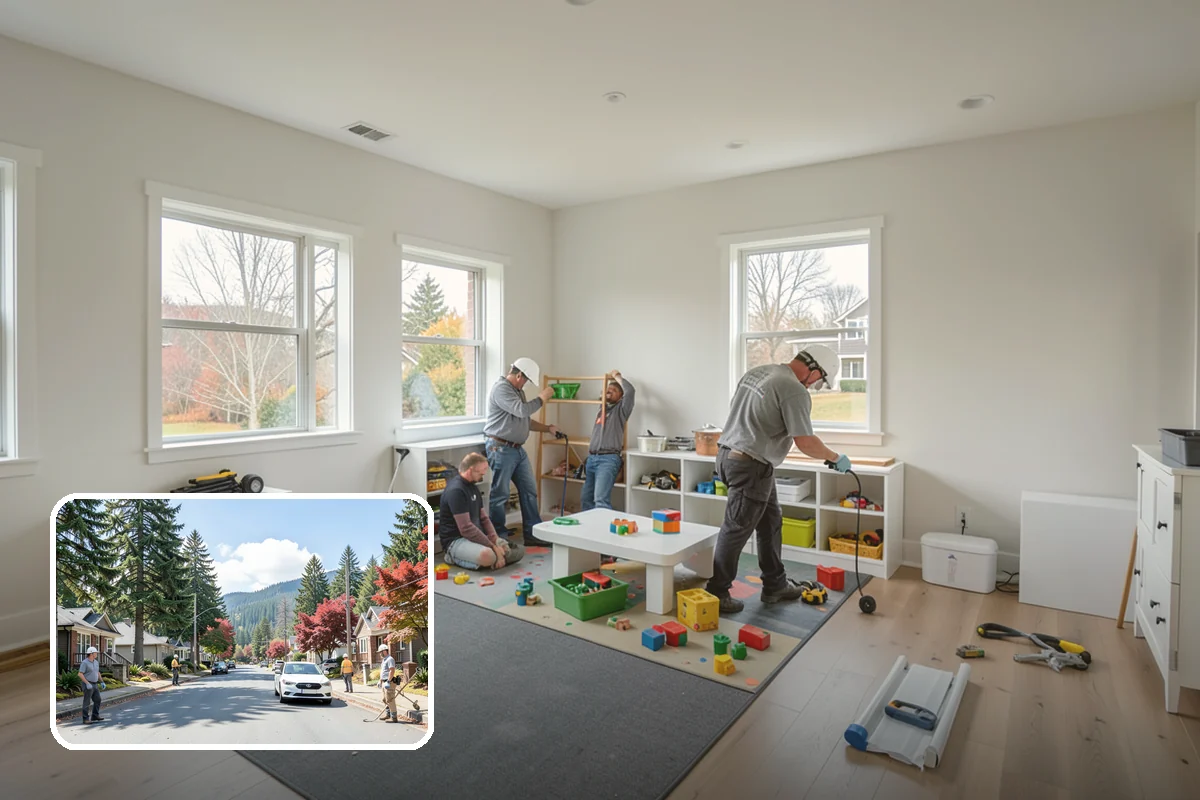 Trim Installation in Hunts Point, King County, WA - Consistent reveals and level lines across every opening