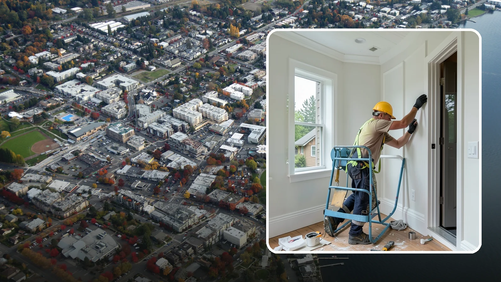 Trim Installation in Kirkland, King County, WA - Clean trim installation around doors, windows, floors, and ceilings that frames each room with a finished, intentional edge.