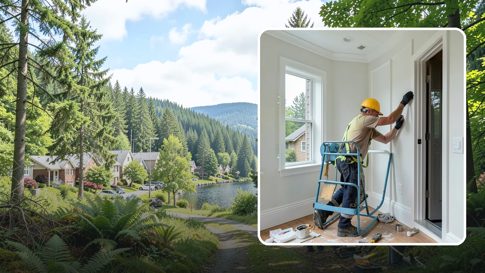 Trim Installation in Lake Forest Park, King County, WA - Clean trim installation around doors, windows, floors, and ceilings that frames each room with a finished, intentional edge.