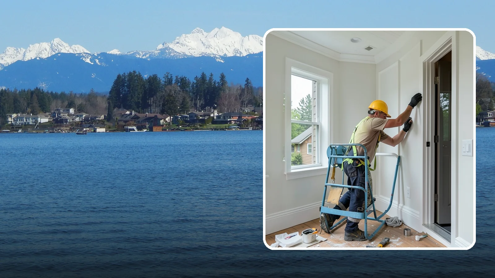 Trim Installation in Lake Stevens, Snohomish County, WA - Clean trim installation around doors, windows, floors, and ceilings that frames each room with a finished, intentional edge.