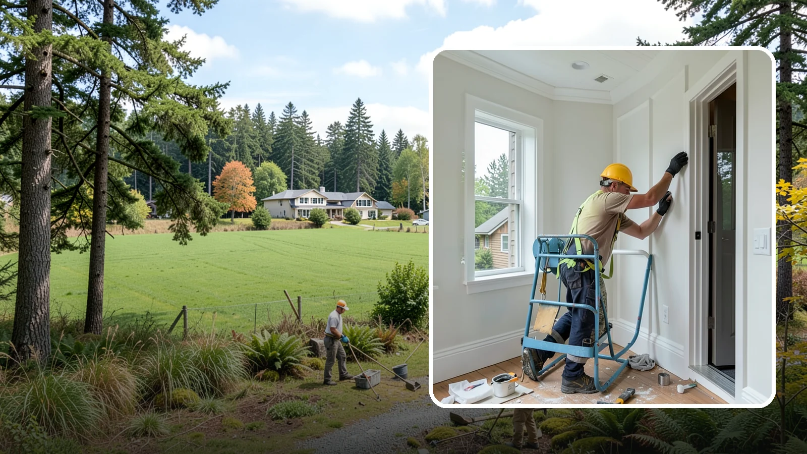 Trim Installation in Lyman, Skagit County, WA - Clean trim installation around doors, windows, floors, and ceilings that frames each room with a finished, intentional edge.