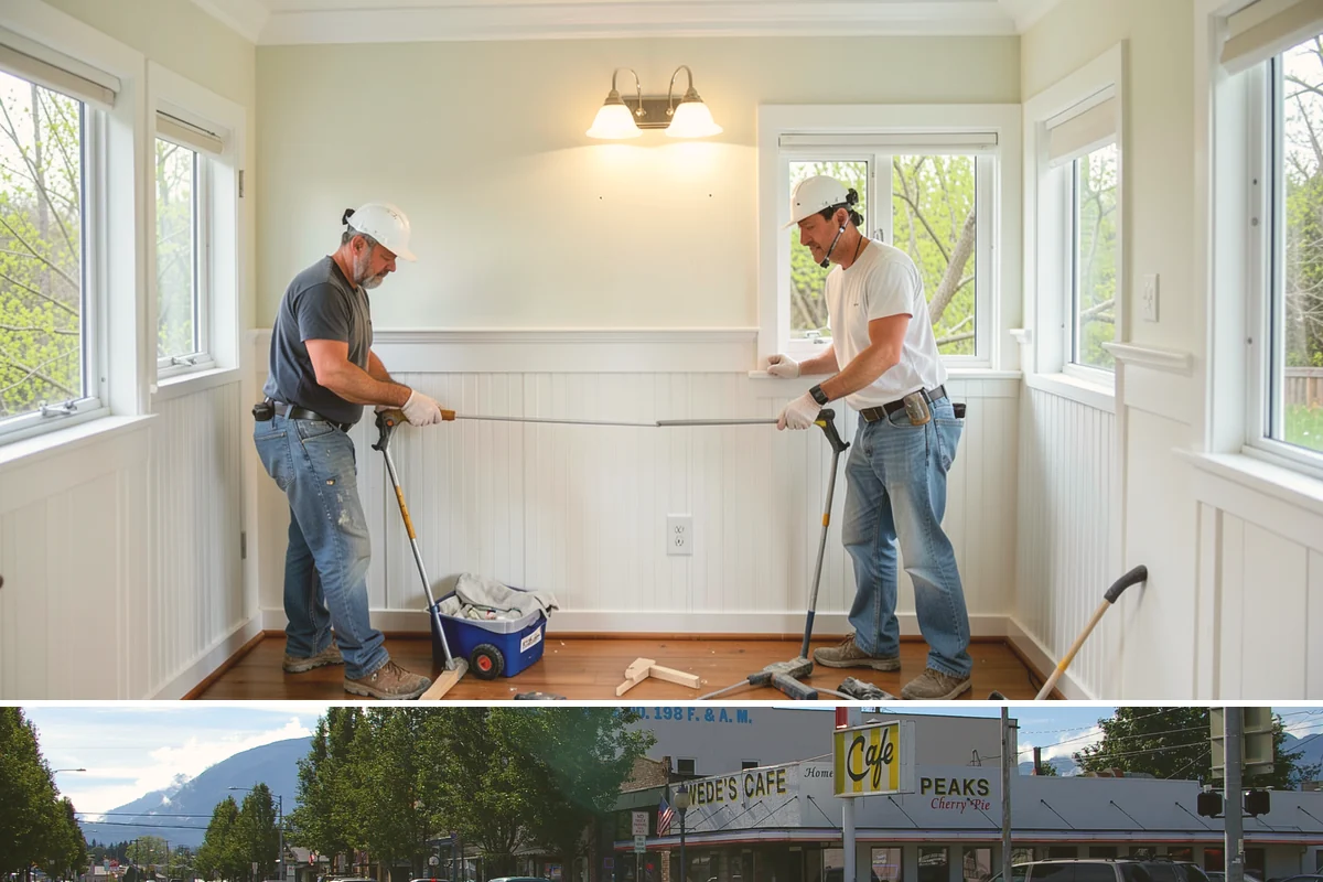 Trim Installation in North Bend, King County, WA - Trim installation is an interior task that proceeds on schedule regardless of Western Washington rain, so it fits well into...