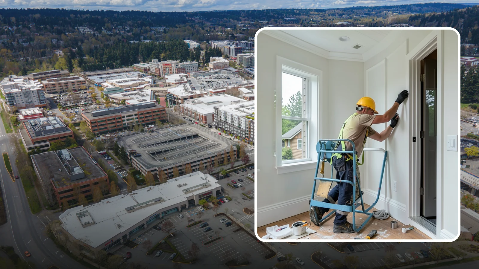 Trim Installation in Redmond, King County, WA - Clean trim installation around doors, windows, floors, and ceilings that frames each room with a finished, intentional edge.