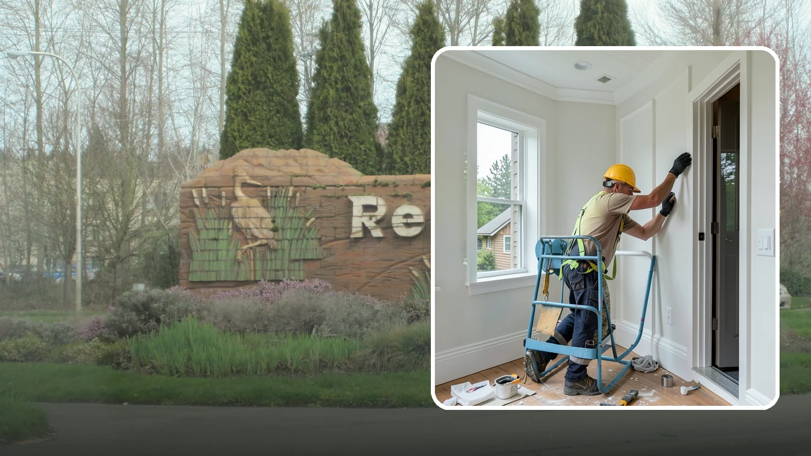 Trim Installation in Renton, King County, WA - Clean trim installation around doors, windows, floors, and ceilings that frames each room with a finished, intentional edge.
