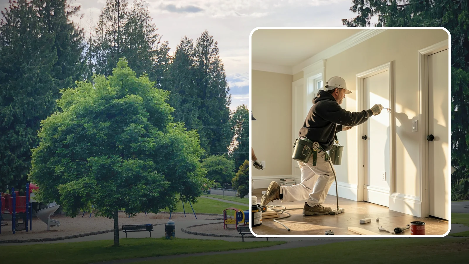 Trim Painting in Bonney Lake, Pierce County, WA - Trim painting sharpens the baseboards, casings, crown, and doors that frame every room.