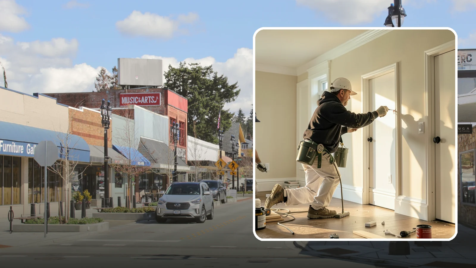 Trim Painting in Bothell, King County, WA - Trim painting sharpens the baseboards, casings, crown, and doors that frame every room.