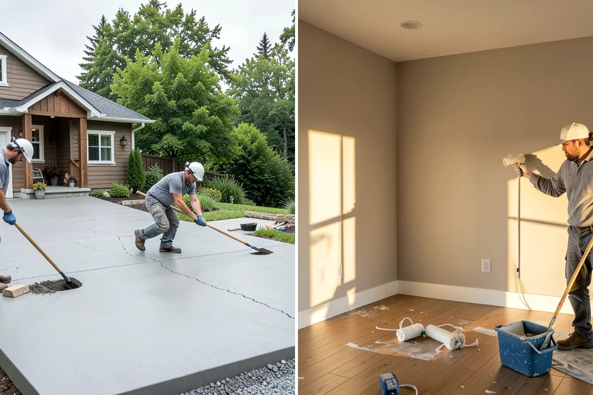 Trim Painting in Concrete, Skagit County, WA - Fill nail holes, caulk gaps, and sand existing finishes