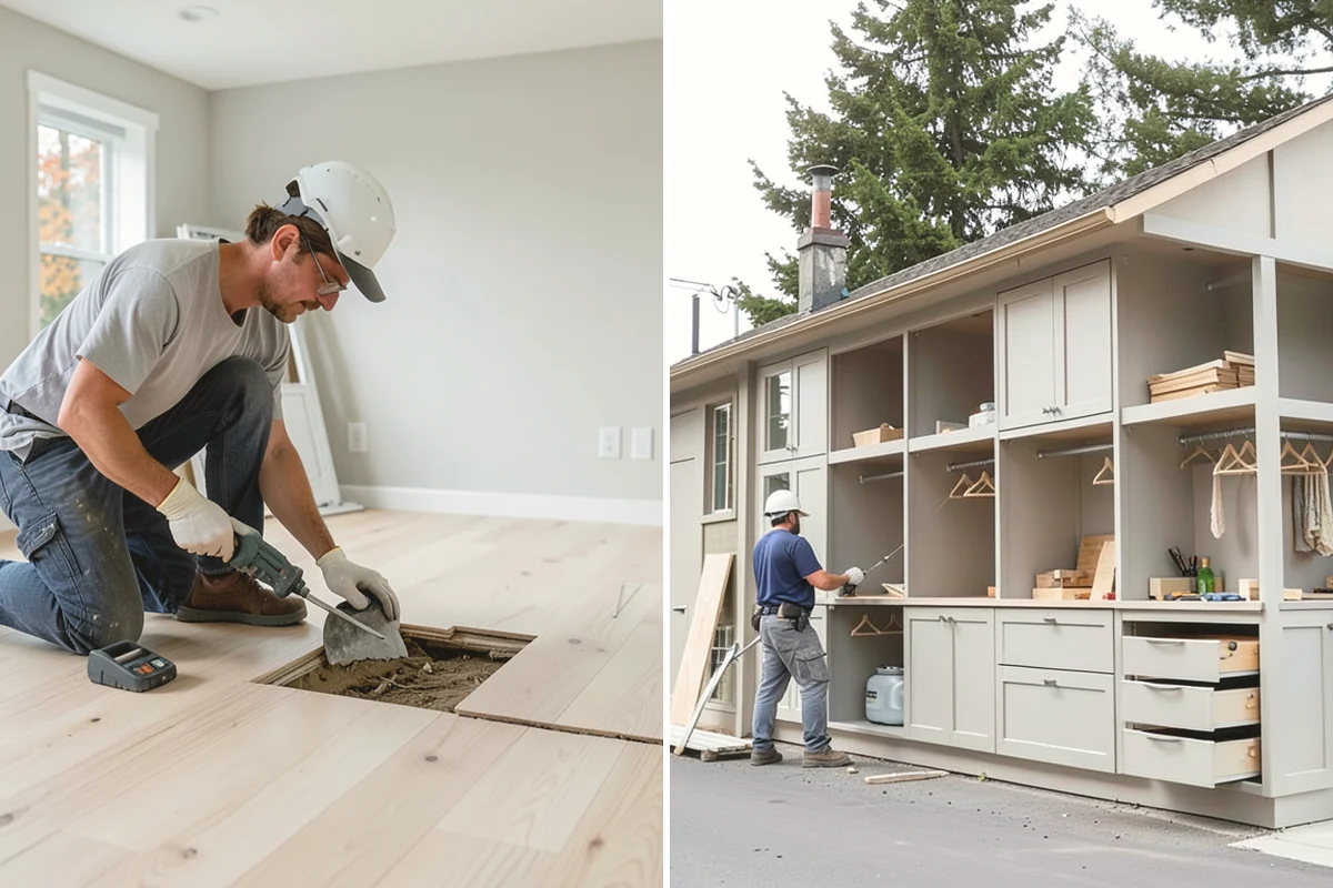 Trim Painting in Covington, King County, WA - Fill nail holes, caulk gaps, and sand existing finishes