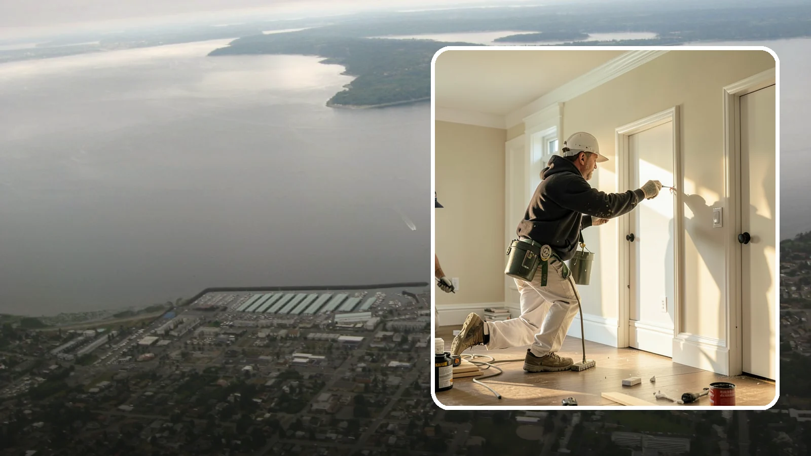 Trim Painting in Des Moines, King County, WA - Trim painting sharpens the baseboards, casings, crown, and doors that frame every room.