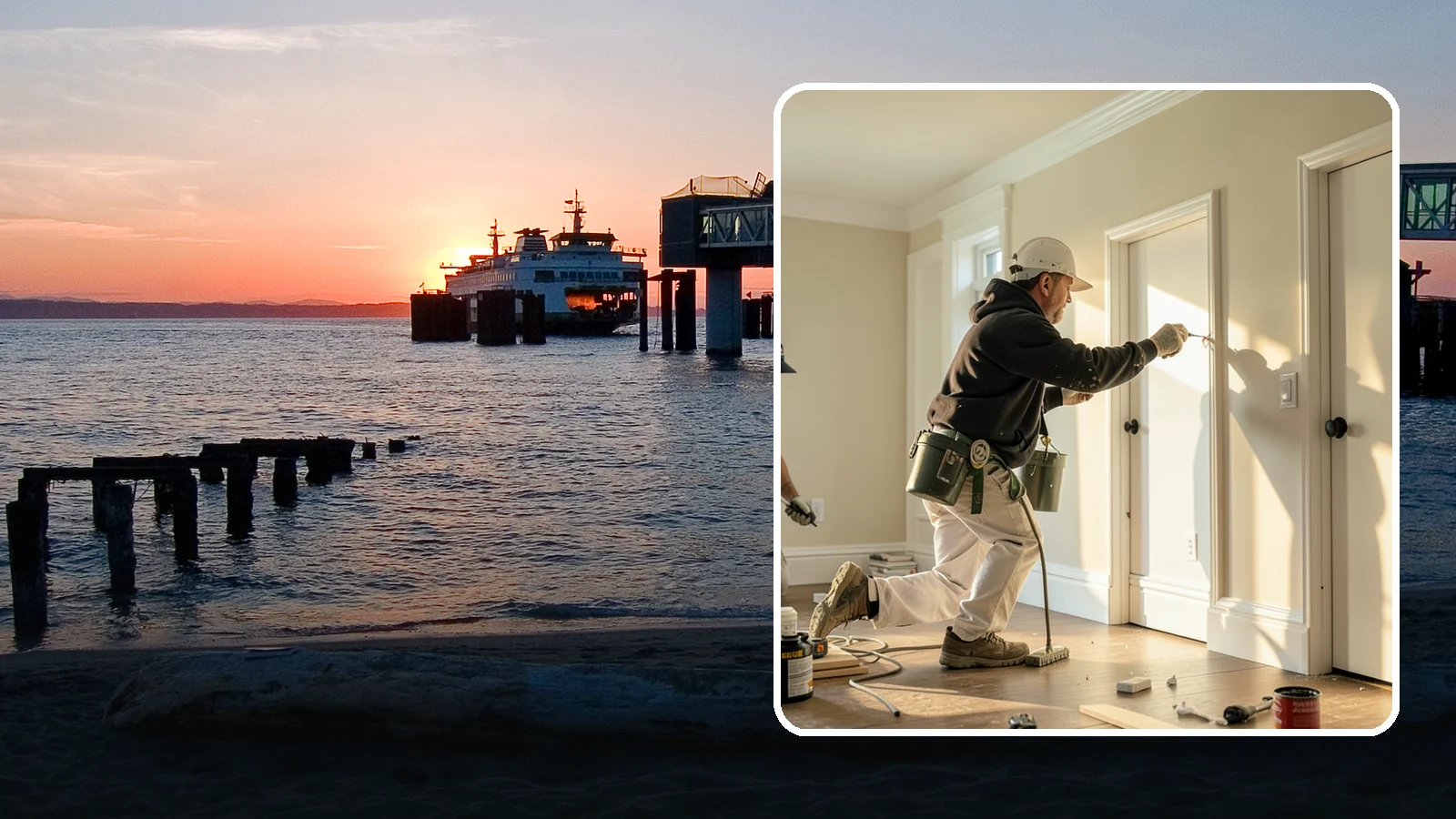Trim Painting in Edmonds, Snohomish County, WA - Trim painting sharpens the baseboards, casings, crown, and doors that frame every room.
