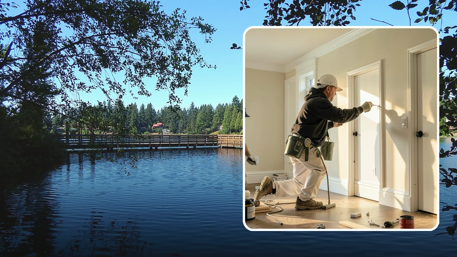 Trim Painting in Federal Way, King County, WA - Trim painting sharpens the baseboards, casings, crown, and doors that frame every room.