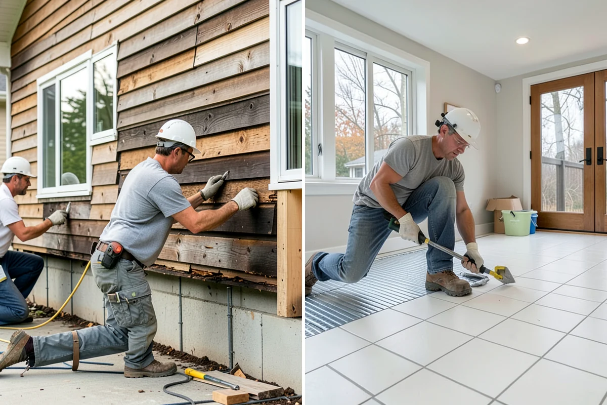 Trim Painting in Hunts Point, King County, WA - Fill nail holes, caulk gaps, and sand existing finishes