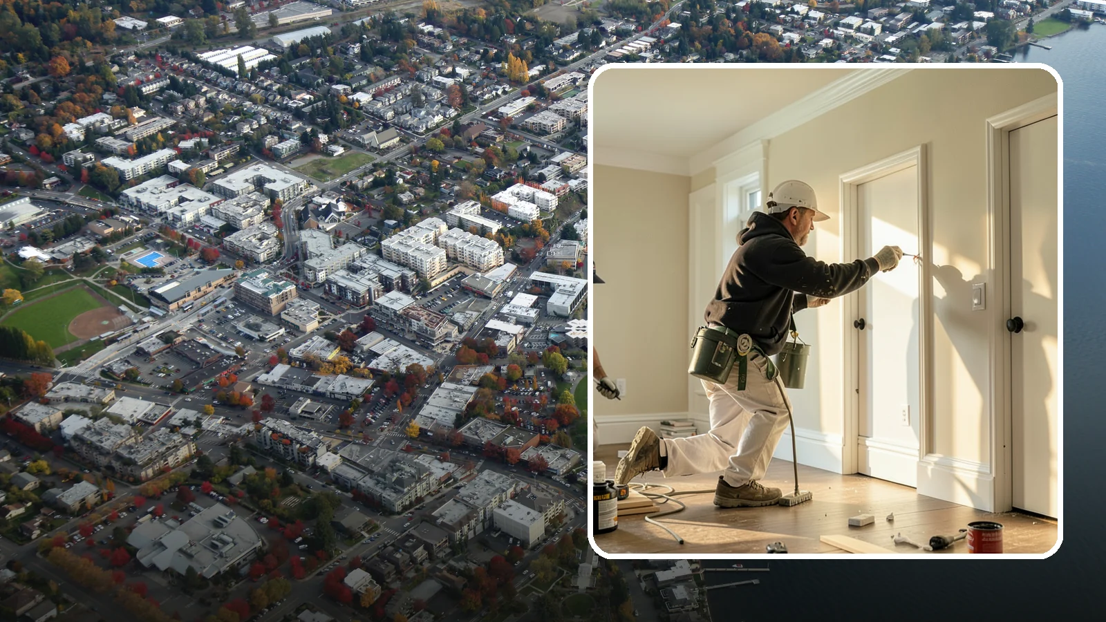Trim Painting in Kirkland, King County, WA - Trim painting sharpens the baseboards, casings, crown, and doors that frame every room.