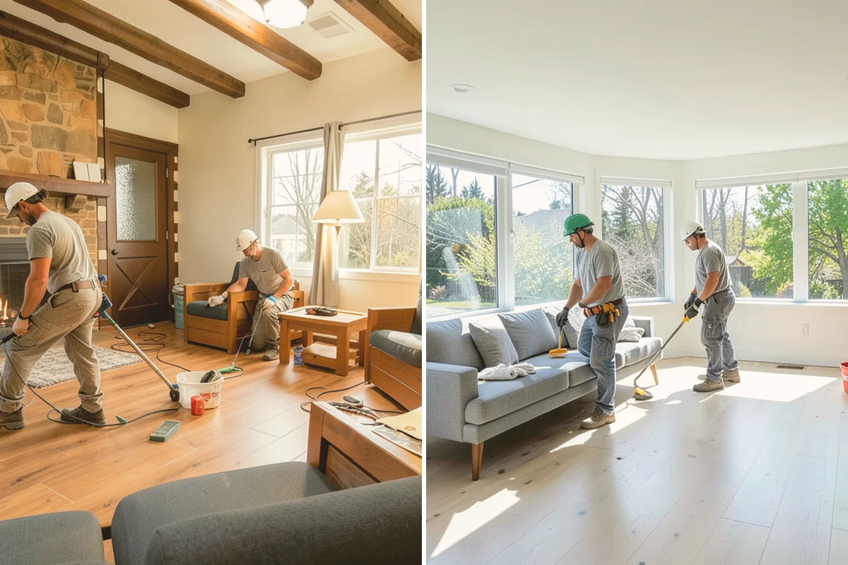 Trim Painting in Kirkland, King County, WA - Fill nail holes, caulk gaps, and sand existing finishes