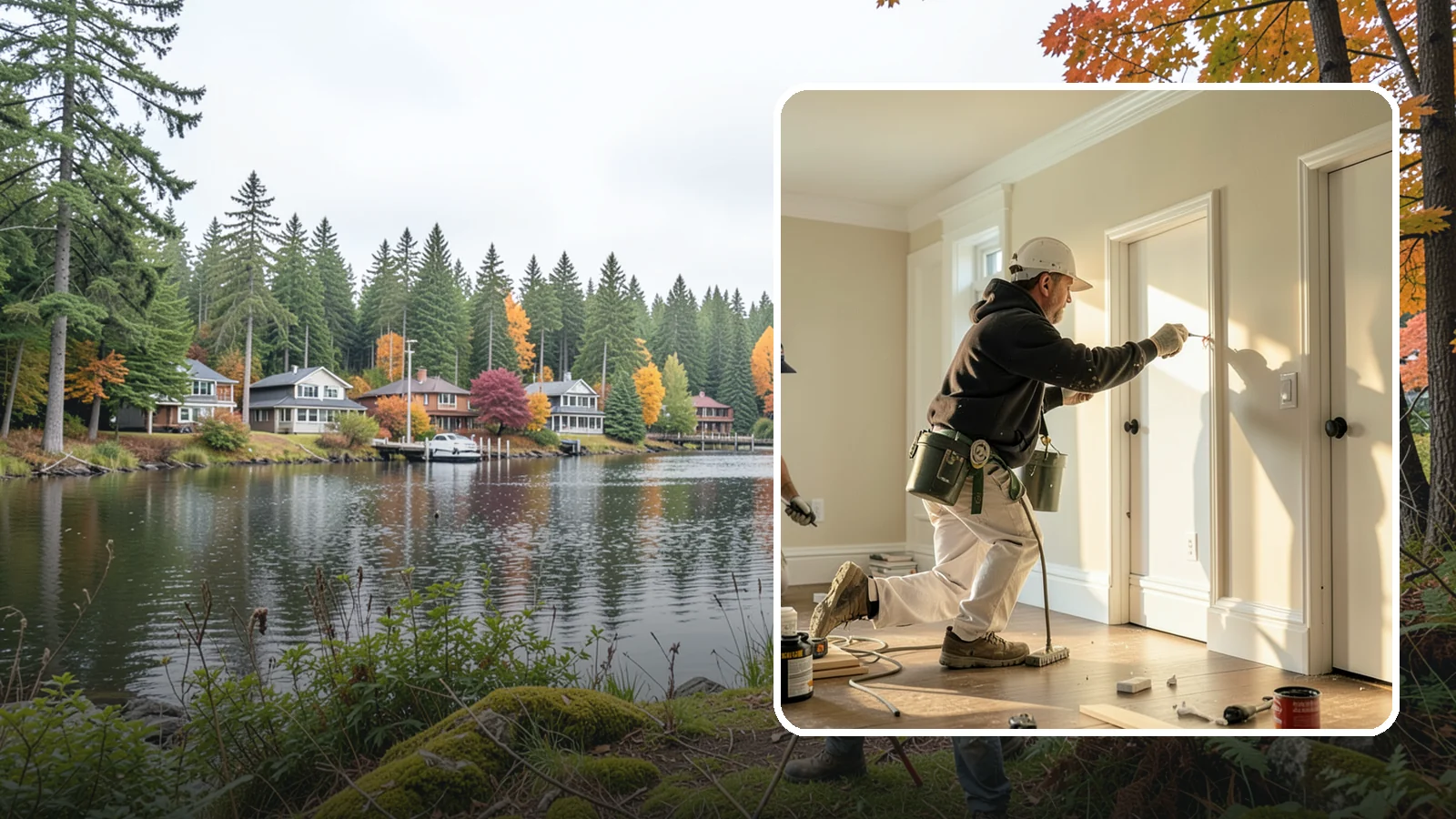 Trim Painting in La Conner, Skagit County, WA - Trim painting sharpens the baseboards, casings, crown, and doors that frame every room.