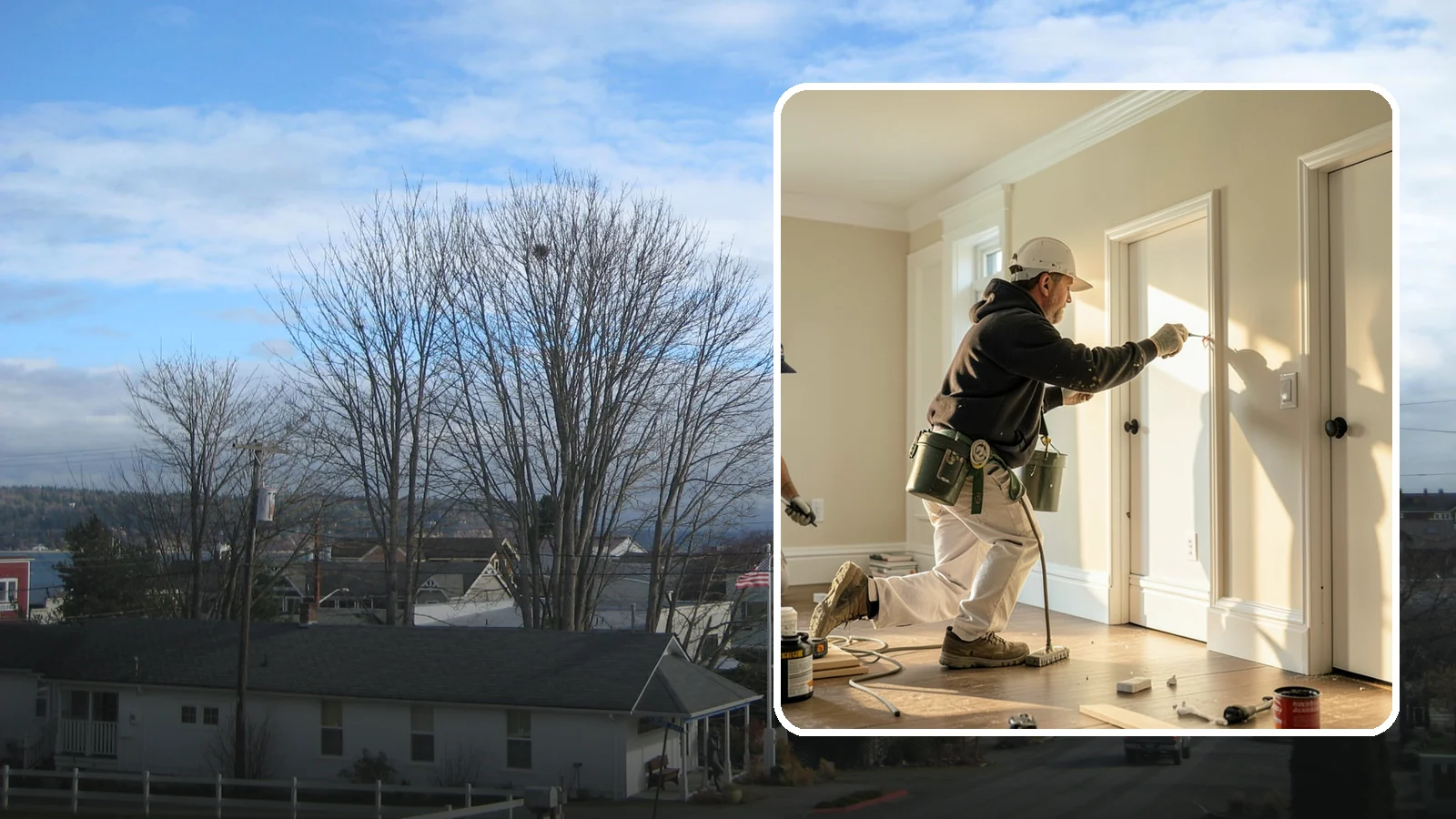 Trim Painting in Langley, Island County, WA - Trim painting sharpens the baseboards, casings, crown, and doors that frame every room.