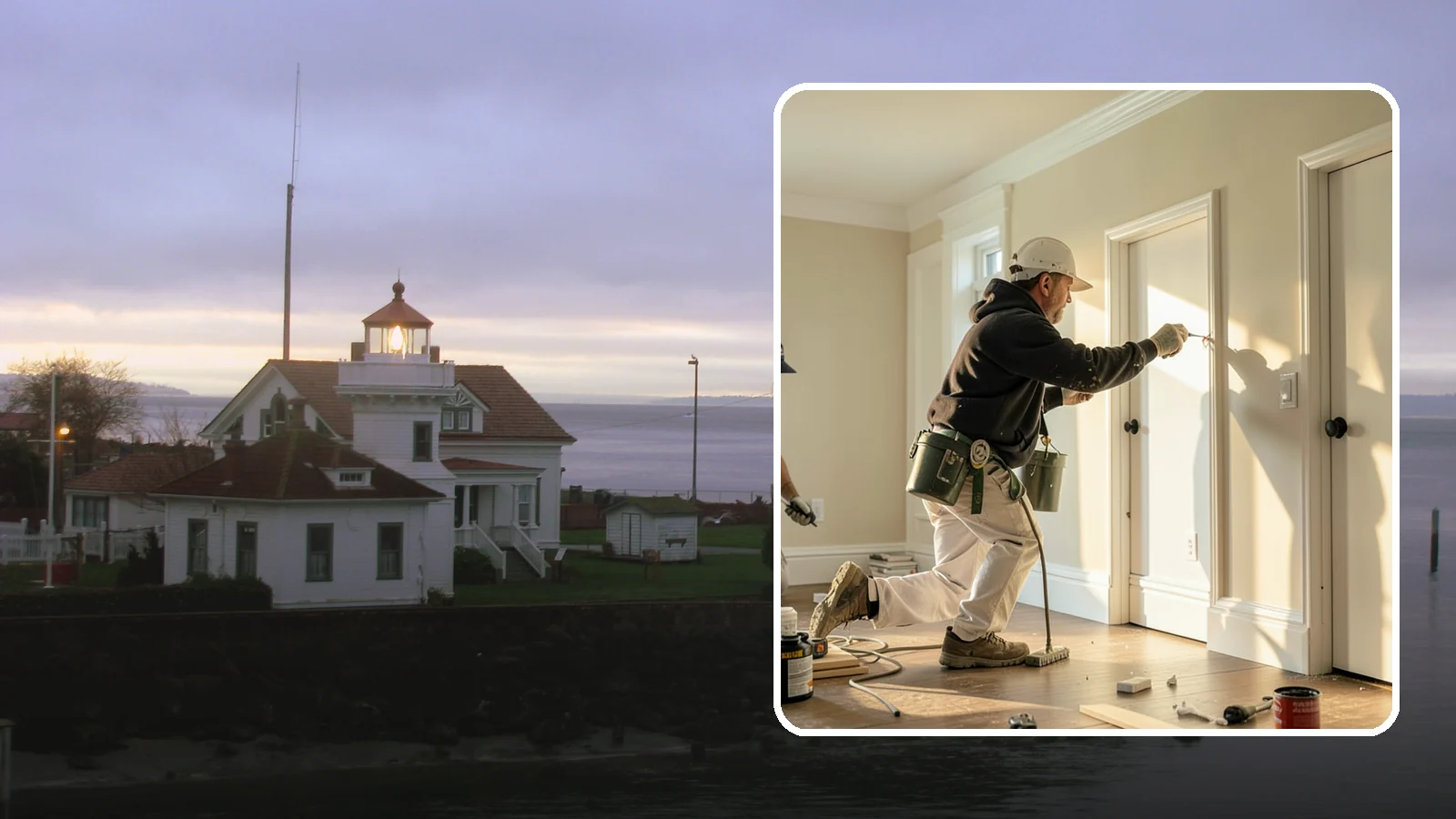 Trim Painting in Mukilteo, Snohomish County, WA - Trim painting sharpens the baseboards, casings, crown, and doors that frame every room.