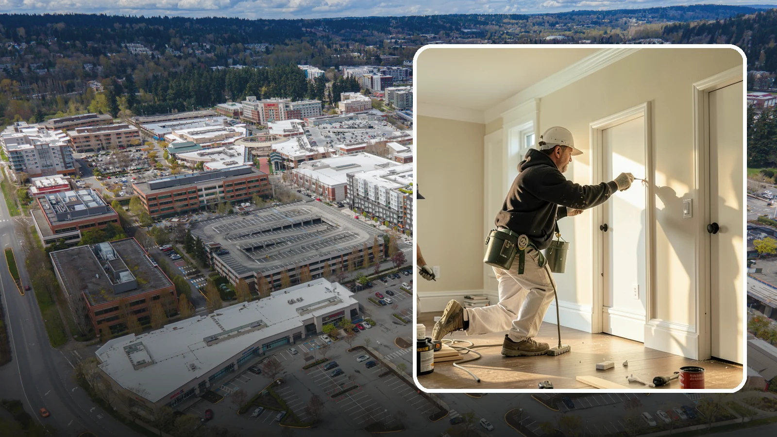 Trim Painting in Redmond, King County, WA - Trim painting sharpens the baseboards, casings, crown, and doors that frame every room.