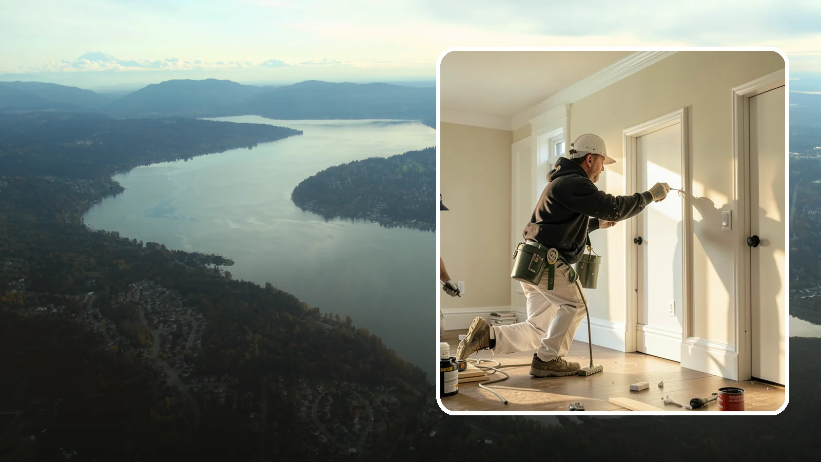 Trim Painting in Sammamish, King County, WA - Trim painting sharpens the baseboards, casings, crown, and doors that frame every room.