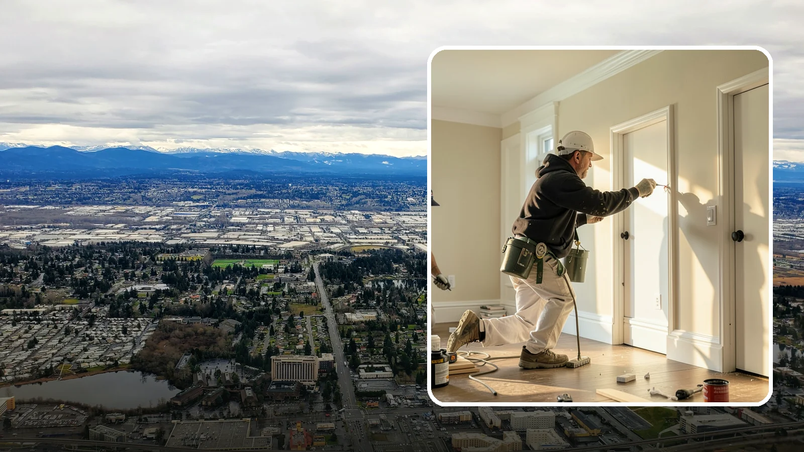 Trim Painting in SeaTac, King County, WA - Trim painting sharpens the baseboards, casings, crown, and doors that frame every room.