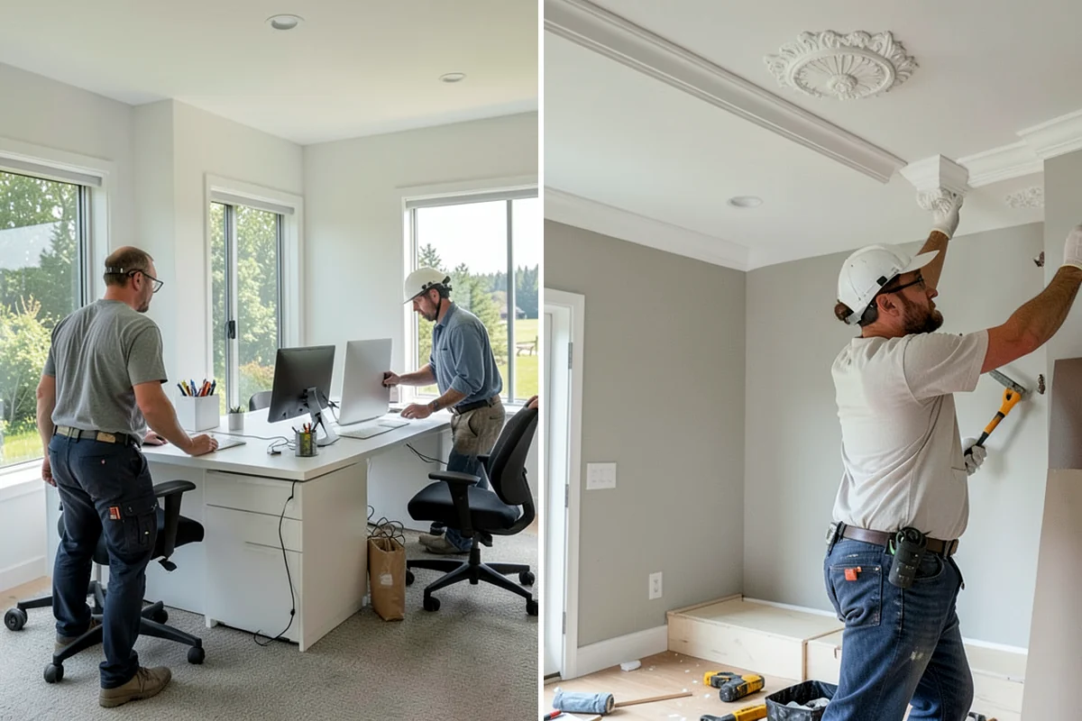 Trim Painting in Seattle, King County, WA - Fill nail holes, caulk gaps, and sand existing finishes